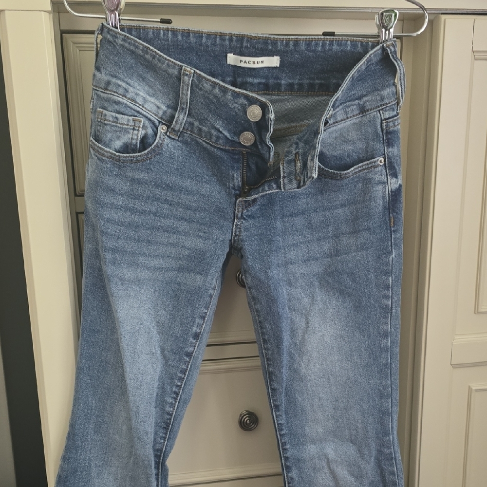 PacSun Blue Wide Leg Flare Jeans